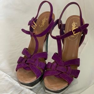 Yves Saint Laurent Purple Heels